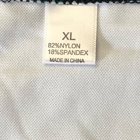 Women’s Black Floral High Waisted Bikini Bottom Size XL - Picture 3 of 7